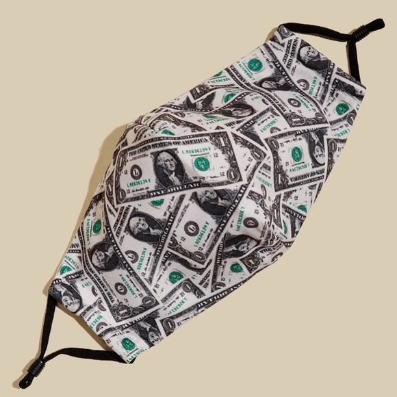 💵 Awesome Dollar Money Face Mask 💵 - Picture 2 of 3